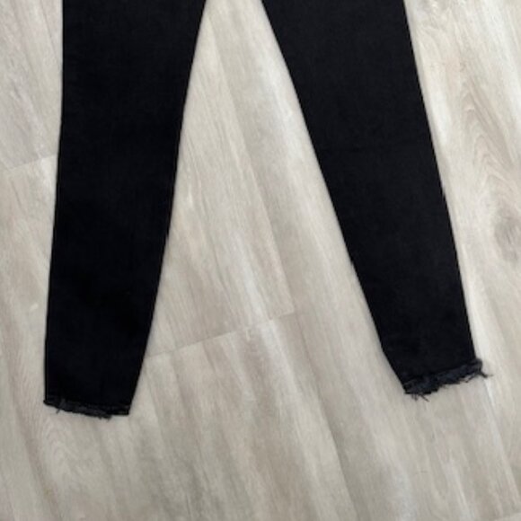 Agolde Feel Good Super High Rise Distressed Skinny Jeans | Size 24 | Black NWT - Picture 6 of 6